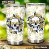 Yellow Flower Skull Stainless Steel Cup Coffee Tumbler
