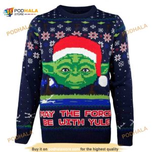 Star Wars Christmas Sweater Baby Yoda Green Bay Packers Custom Name Ugly  Christmas Sweater