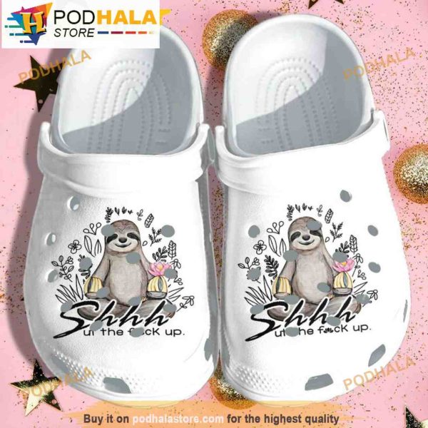 Yoga Sloth 3D Funny Crocs