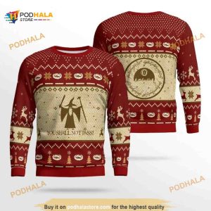 You Shall Not Pass Lord Of The Rings Ugly Christmas Sweater