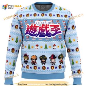 Yugioh Deck The Halls Christmas Ugly Wool Sweater