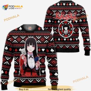 Yumeko Jabami Anime Kakegurui Xmas Funny Ugly Christmas Sweater