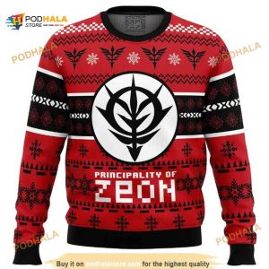 Zeon The Gundam Christmas Wool Ugly Sweater