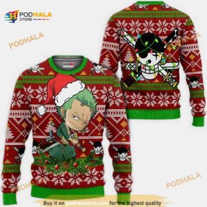 Zoro One Piece Anime Xmas Funny Ugly Christmas Sweater