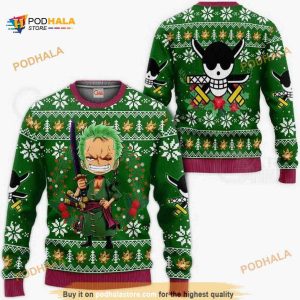 Zoro Ugly Christmas One Piece Anime Xmas Sweater