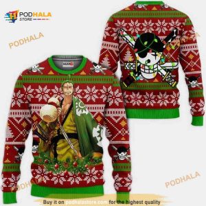 Zoro Wano One Piece Anime Xmas Funny Ugly Christmas Sweater