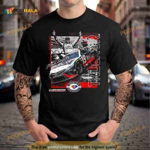 martin Truex Jr Checkered Flag Sports 2023 Crayon 301 Race Winner T Shirt 2