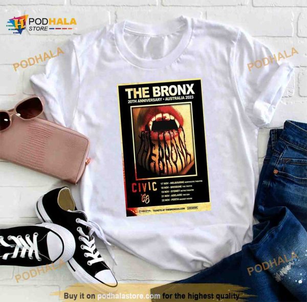 The Bronx 20th Anniversary Tour Australia 2023 Poster Shirt