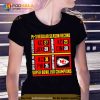 14 3 regular season record super bowl LVII champions Trending Shirt