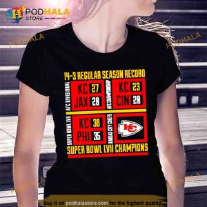 14 3 regular season record super bowl LVII champions Trending Shirt