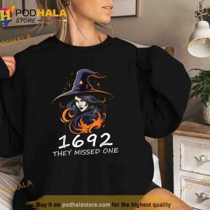 1692 They Missed One Funny Salem Halloween Men Women Shirt
