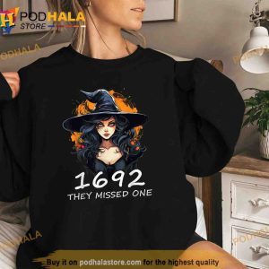 1692 They Missed One Funny Salem Halloween Shirt 2