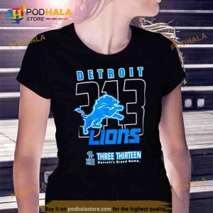 2023 Detroit Lions Three Thirteen Area Code Trending Shirt 2