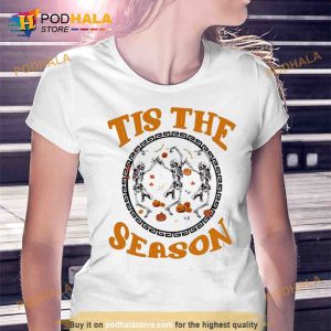 2023 Halloween Tis The Season Dancing Skeleton Shirt 2