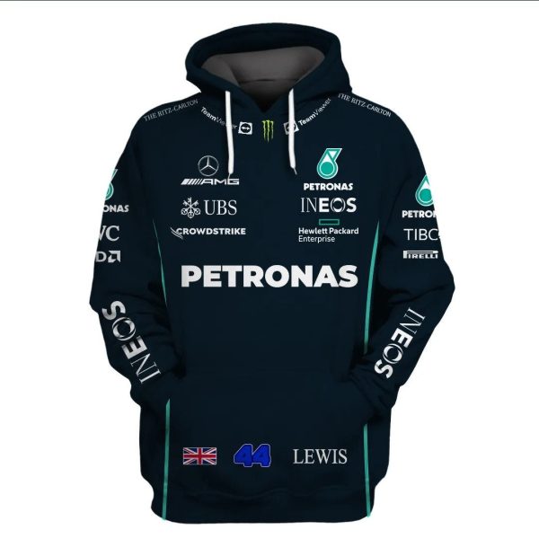 44 Lewis 3D Petronas Racing Team AMG Petronas Team 3D Hoodie