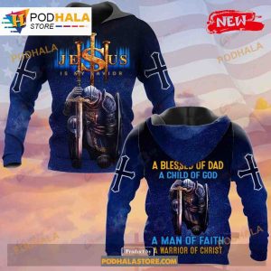A Blessed Of Dad A Child Of God Jesus All Over Printed Sweatshirt 3D Hoodie 1