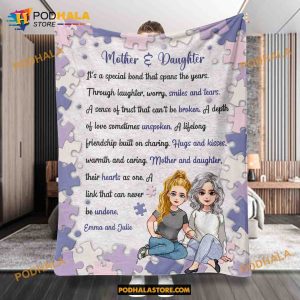 A Special Bond That Spans The Years, Personalized Mother's Day Mother Blanket
