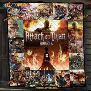 AO Titan Quilt, AO Titan TV Series Fleece Blanket, Anime Lover Blanket