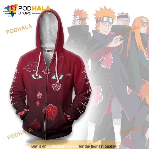 Akatsuki 3D Hoodie Naruto Anime Casual Cosplay Costume