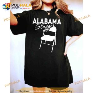 Alabama Slugger Shirt Alabama Brawl TShirt White Metal Folding Chair Tee 2