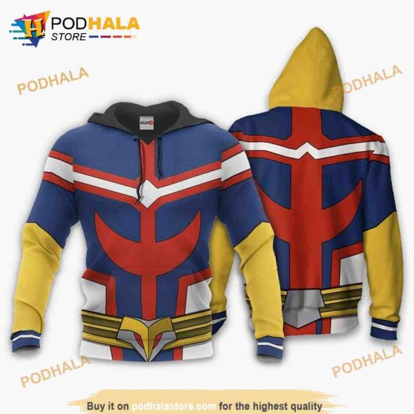 All Might My Hero Academia Anime Manga 3D Hoodie Sweatshirt