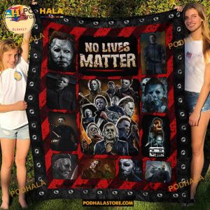 All Season Michael Myers Fleece Blanket, Halloween Quilt