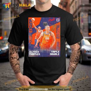 Alyssa Thomas Connecticut Sun 2023 Triple Double WNBA All Time Leader Shirt