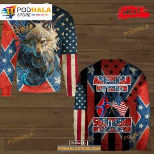 American By Birth Southern By The Grace Of God Jesus Sweatshirt 3D Hoodie 2