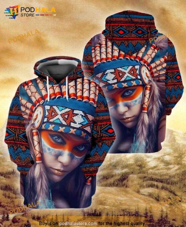 American Native Pride Funny 3D Hoodie, 3D Sweatshirt