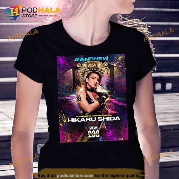 Andnew Women’s World Champion hikaru Shida 200 Dynamite 2023 Poster Shirt