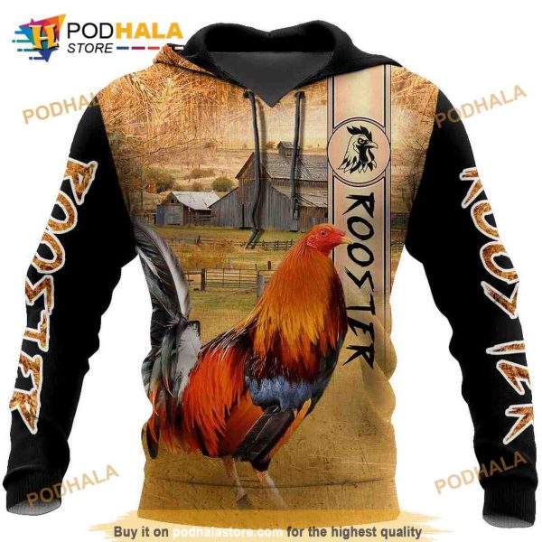 Animal Rooster 3D Hoodie Sweatshirt