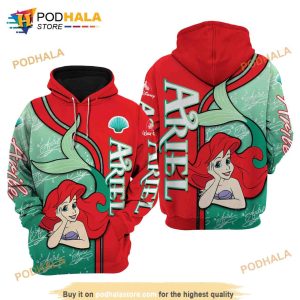 Ariel the Mermaid Disney Unisex Cartoon Graphic 3D Hoodie, Sweatshirt, Shirt