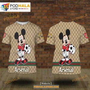 Arsenal Gucci Mickey Mixing Trending Style Sweatshirt 3D Hoodie LIMITED EDITION 2