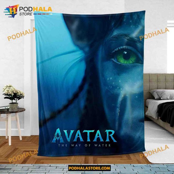 Avatar 2 Poster Fleece Blanket, Jake Sully Avatar Blanket, Avatar movie Blanket