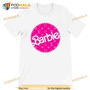 Baby Doll Pink LV Style Graphic Shirt Lets Go Party Barbie Tee 2