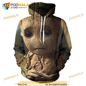 Seattle Seahawks Baby Groot And Grinch Best Friends 3D Hoodie