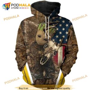 Philadelphia Eagles Baby Groot And Grinch Best Friends New Trends Christmas  Gift 3D Hoodie For Men And Women