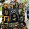Baby Owl On The Tree Fleece Blanket
