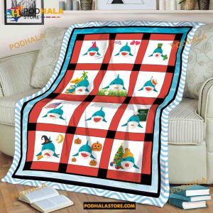 Baby Shark Frame Style Blanket Gift Baby Shark, Family Baby Shower Gift