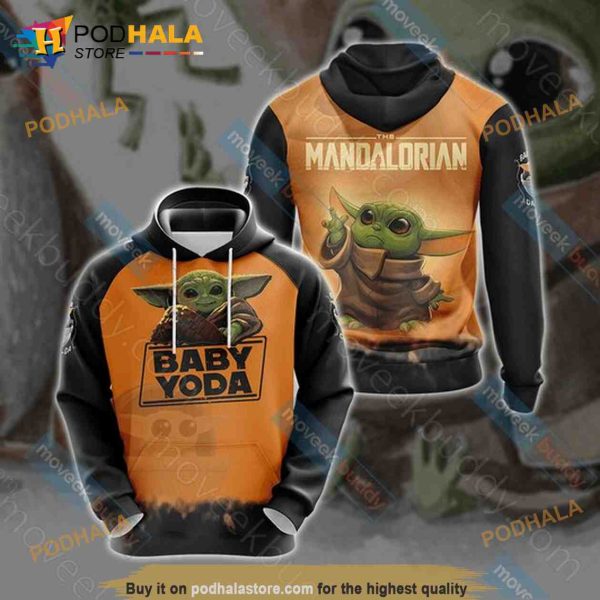 Baby Yoda 3D Hoodie Sweatshirt Shirt