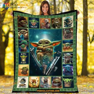 Baby Yoda Fleece Blanket, Star Wars Blanket For Women Men