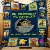 Baby Yoda Star Wars Quilt, Baby Yoda Fleece Blanket
