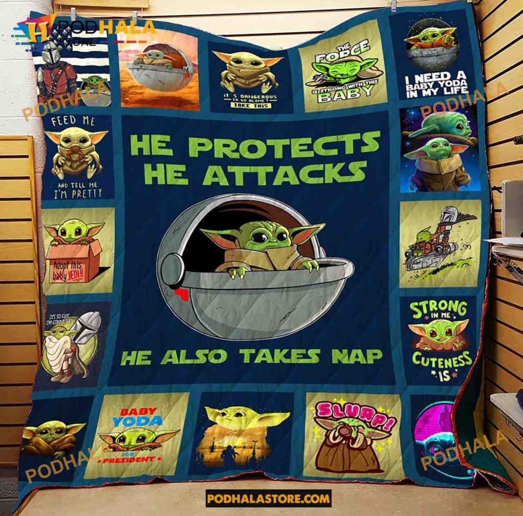 Baby Yoda Star Wars Quilt, Baby Yoda Fleece Blanket Bring Your Ideas