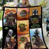 Baby Yoda and Mandalorian Fleece Blanket, Star Wars Quilt