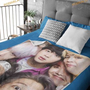 Bangtan OT7 Photo Blanket