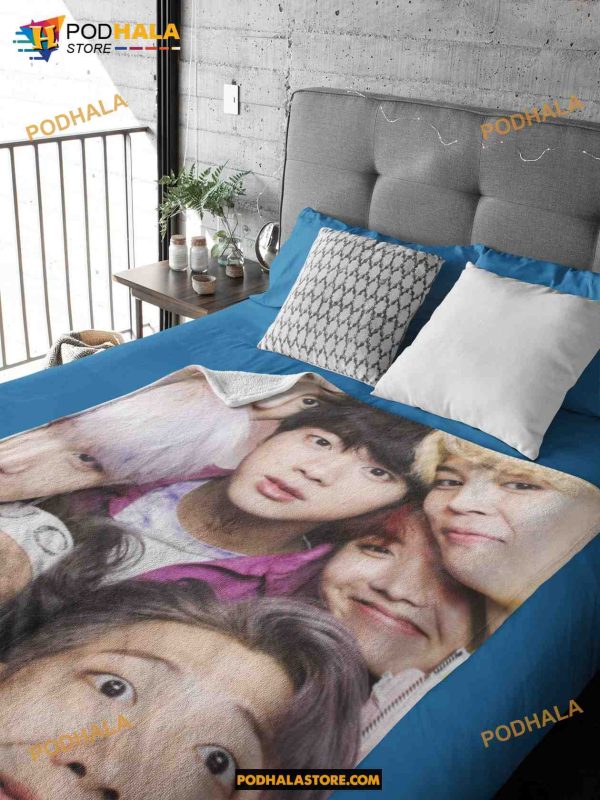 Bangtan OT7 Photo Blanket
