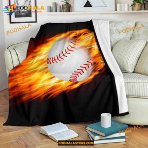 Baseball Baseball Fleece Blanket