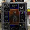 Black Cat Lover Hello Darkness My Old Friend Halloween Blanket