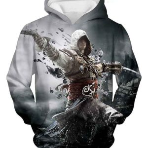 Black Flag Hero Edward James Kenway Cool Action Assassin's Creed 3D Hoodie