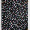 Black Floral Blanket Flower, Dark Flower Decor